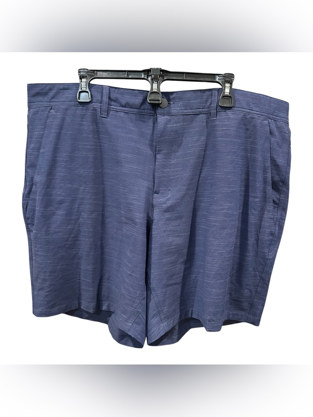 George Men’s Golf Performance Shorts Size 46 Blue Stretch Flat Front Casual